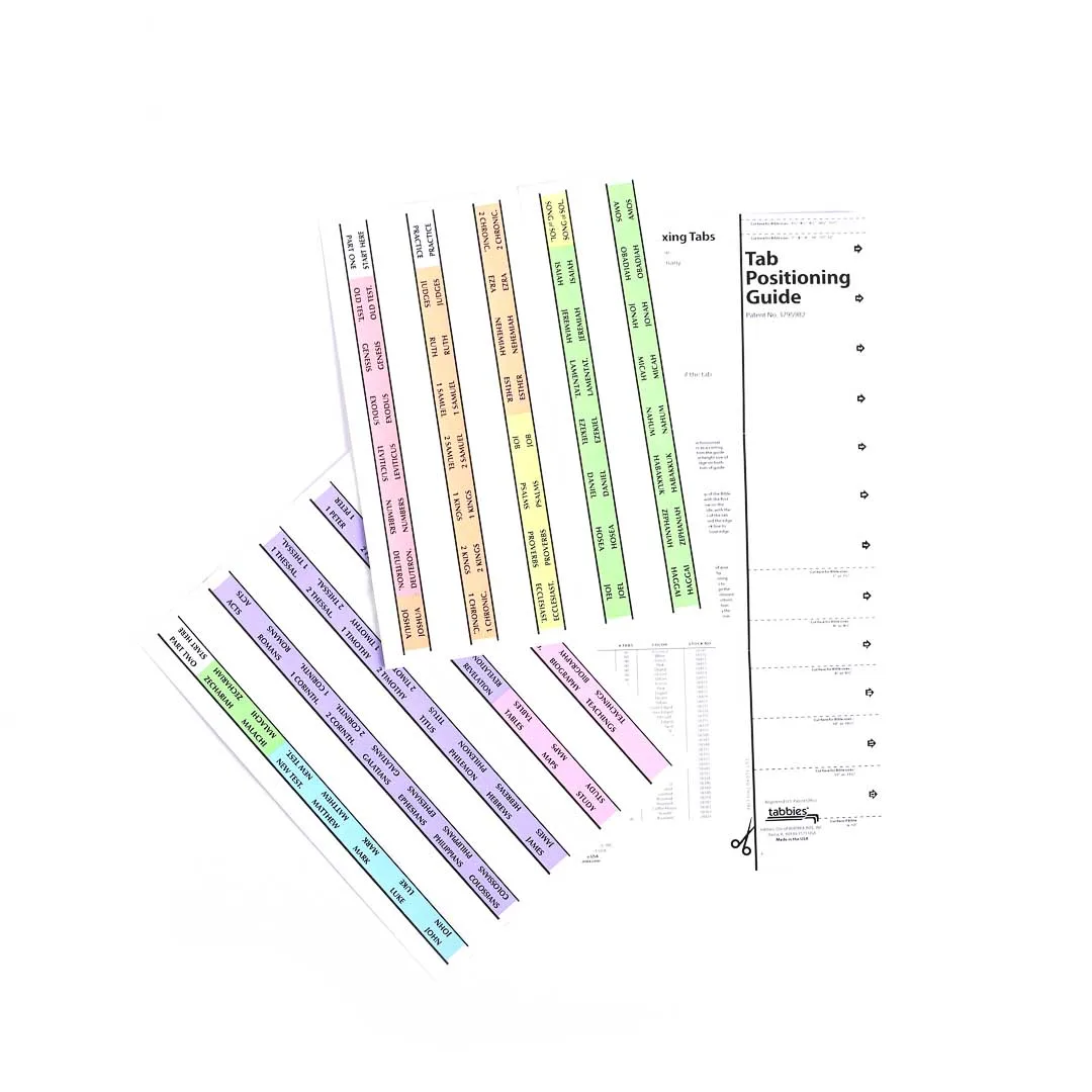 Bible Index Tabs Rainbow Tabbies Pack of 10 - Image 4