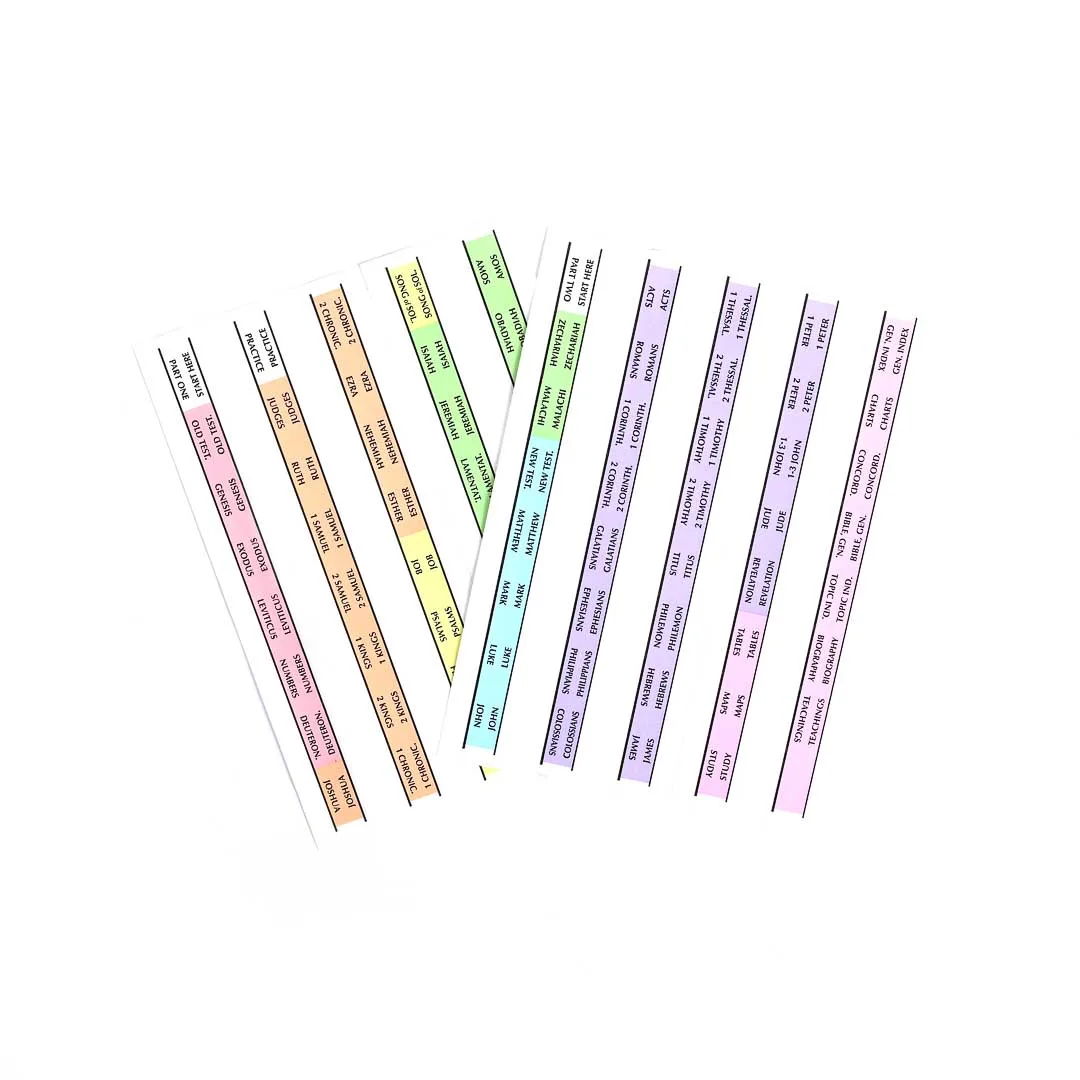 Bible Index Tabs Rainbow Tabbies Pack of 10 - Image 3