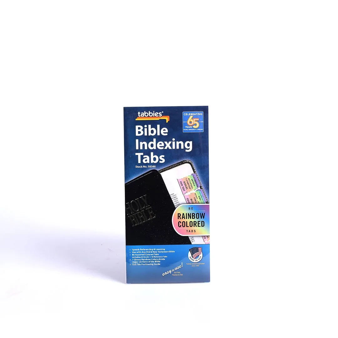 Bible Index Tabs Rainbow Tabbies Pack of 10