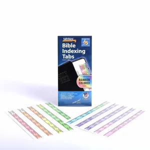 thumbnail image 2 of Tabbies Rainbow Spanish Bible Index Tabs - 90 Pre-cut Self-Adhesive Tabs 2 of 12