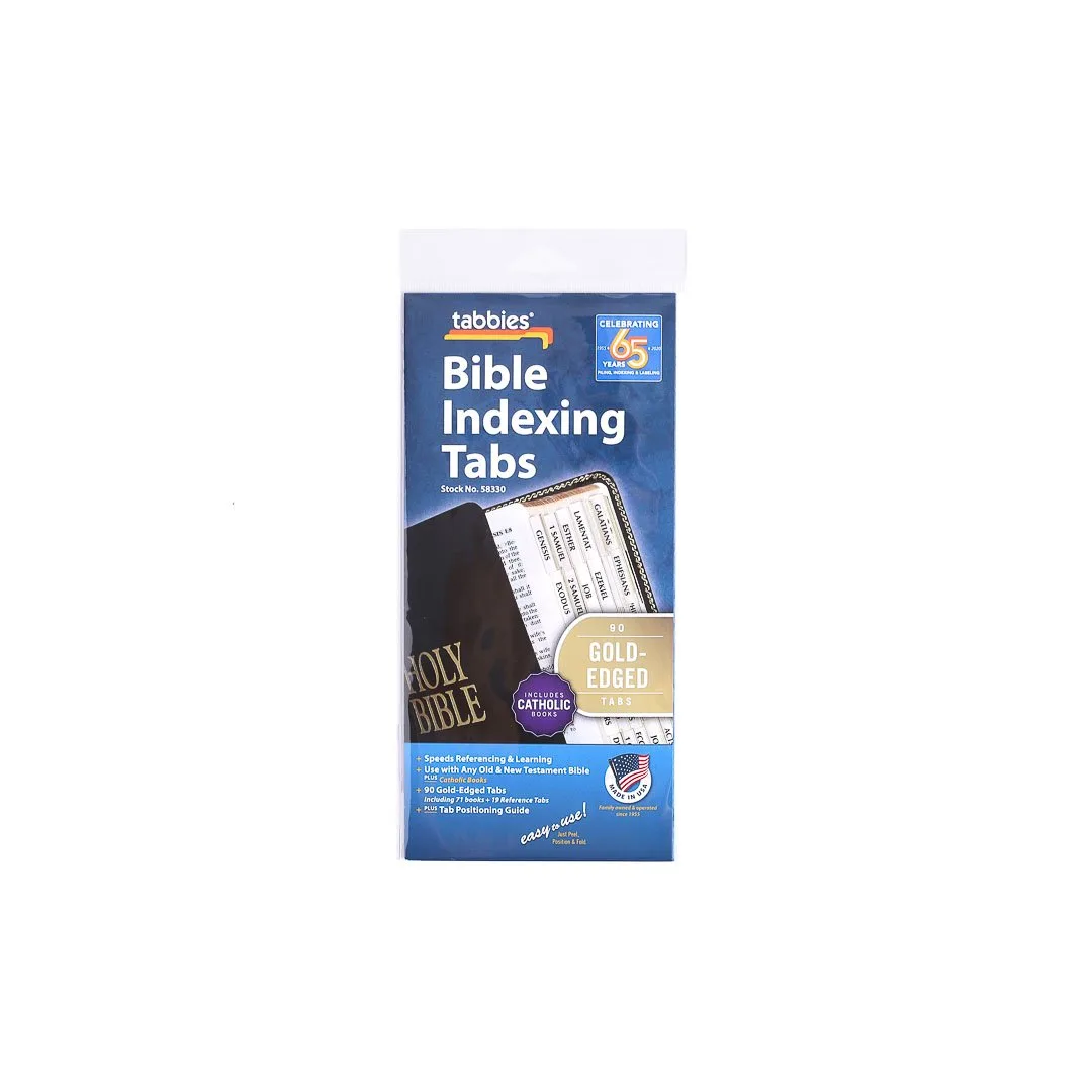 Bible Index Tabs Catholic Gold Tabbies Pack of 10 - Image 5