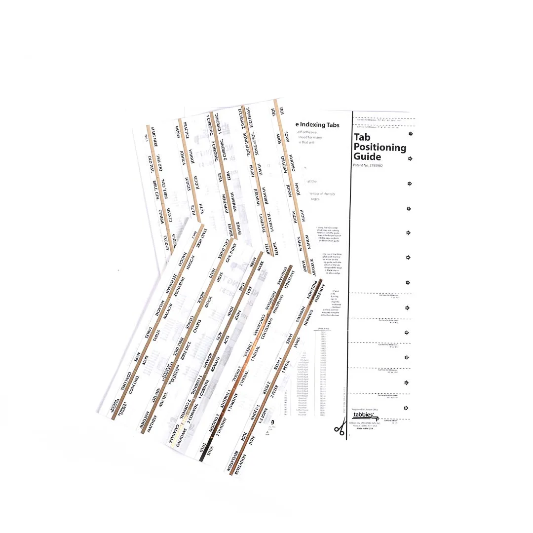 Bible Index Tabs Gold Edged- Swanson Christian Products