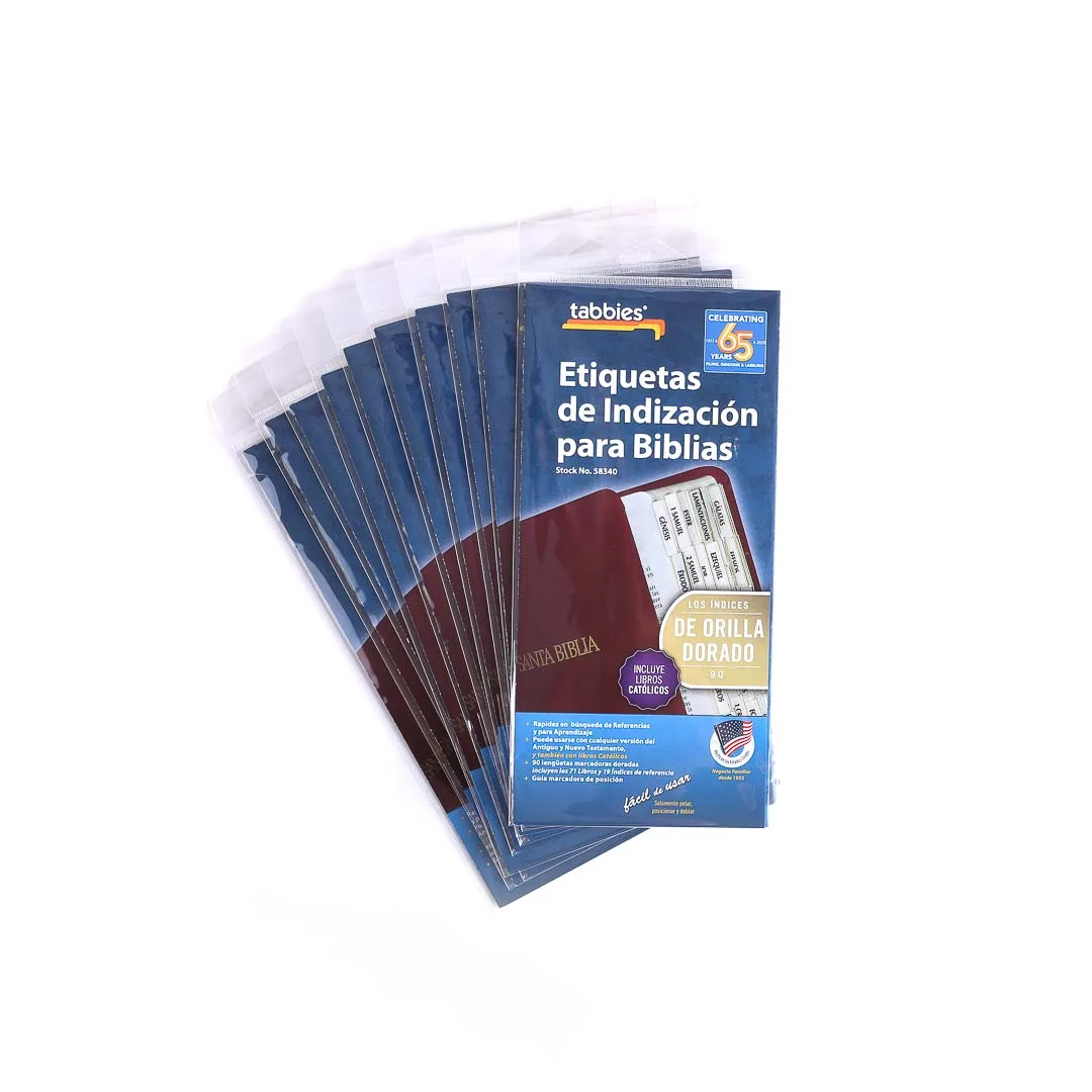 Bible Index Tabs Spanish Gold Tabbies Pack of 10 - Image 6