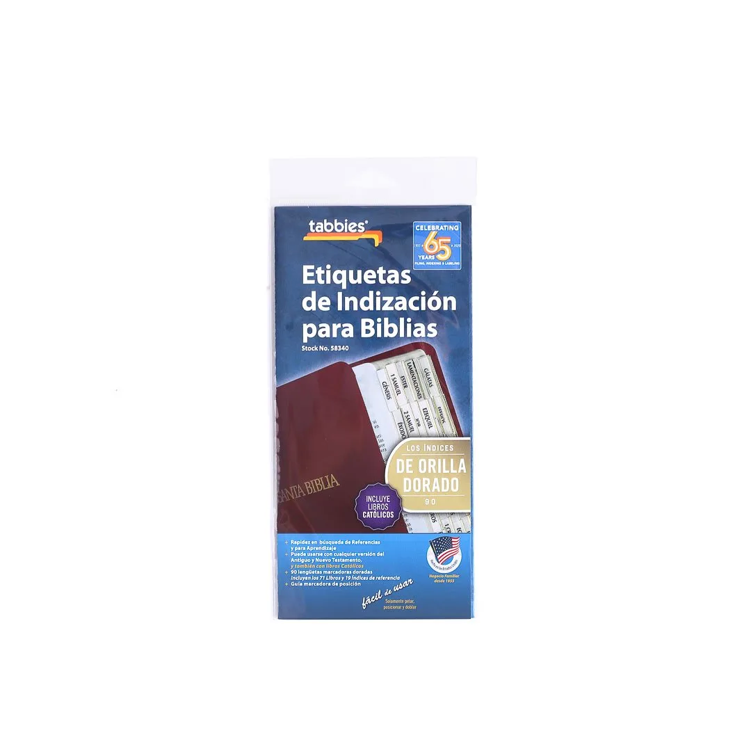 Bible Index Tabs Spanish Gold Tabbies Pack of 10 - Image 5