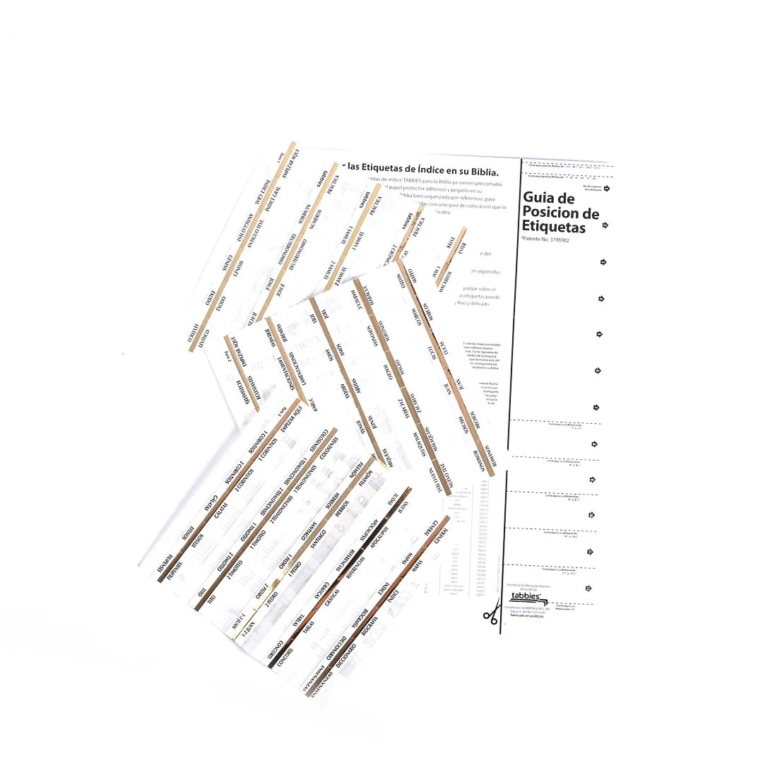 Bible Index Tabs Spanish Gold Tabbies Pack of 10 - Image 4