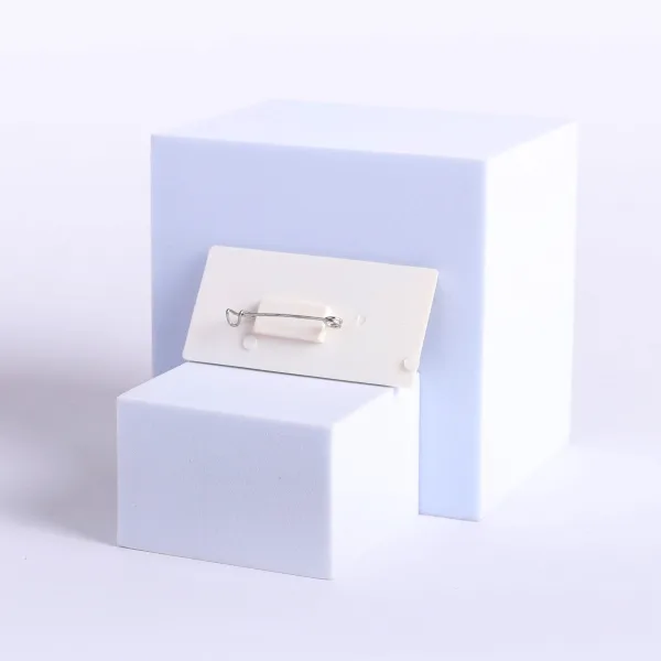 Badge Usher White Plastic And Gold Letters- Swanson Christian Products