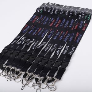 Lanyard John 3:16 Multi-Color Pk 12