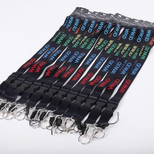 Lanyard WWJD Multi-Color Pk 12