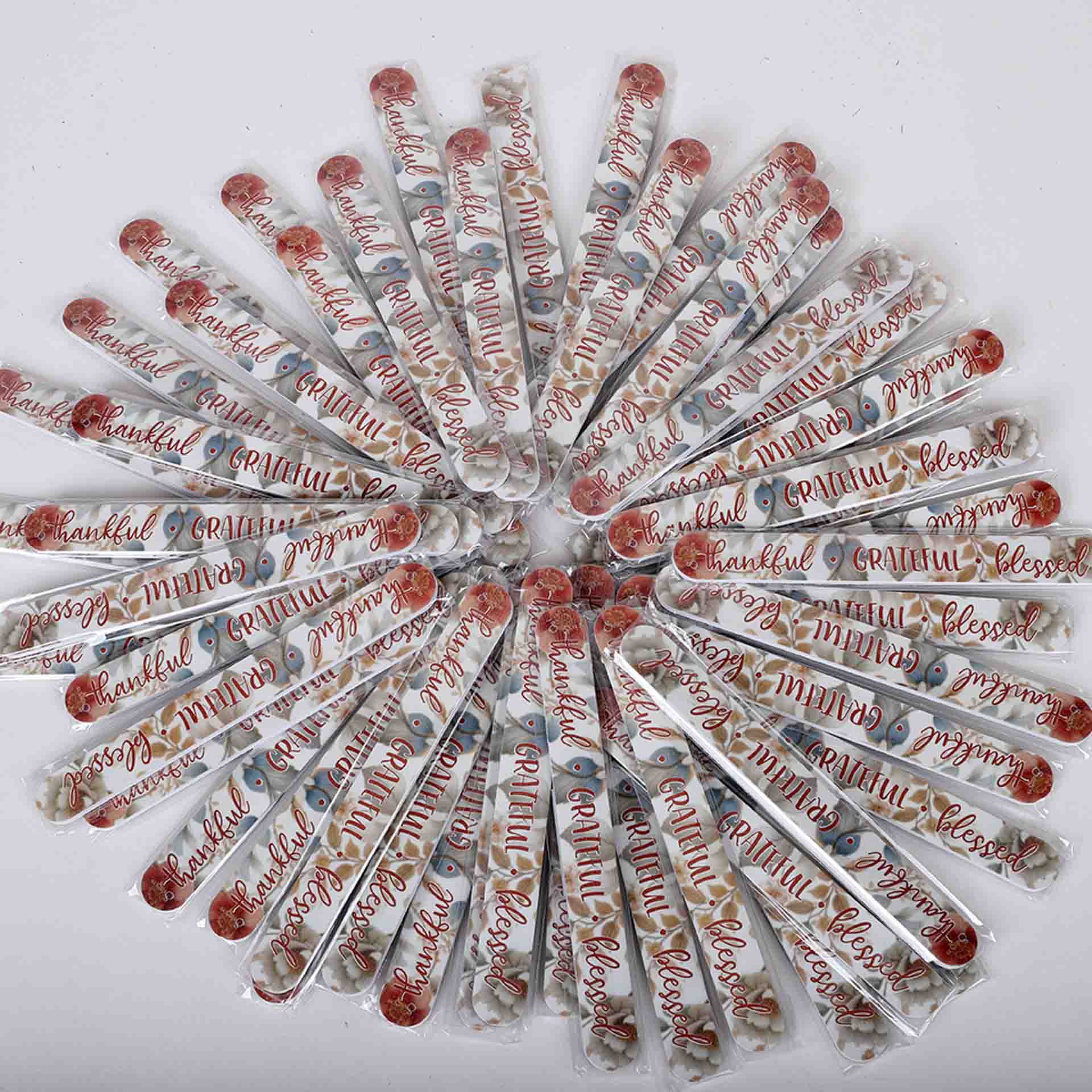 Nail File Thankful Grateful Blessed Pk 72 - Image 3