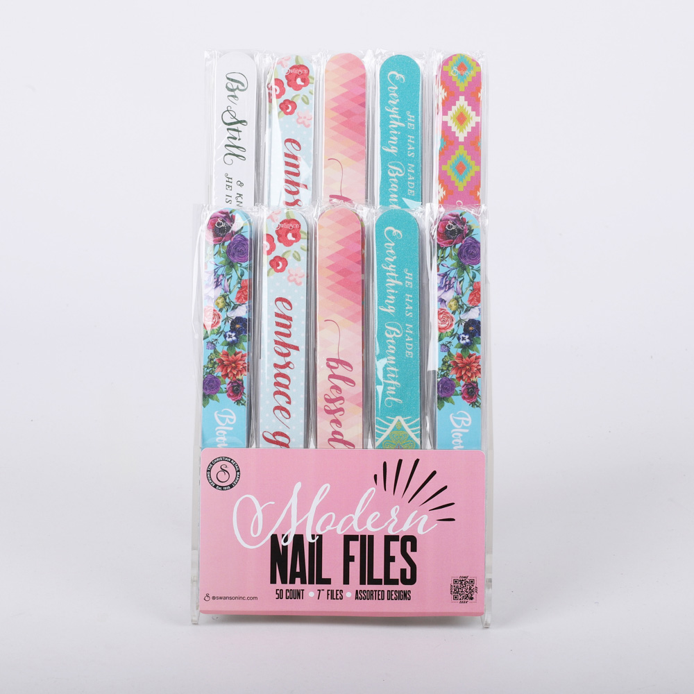Nail File Modern Assortment PK50