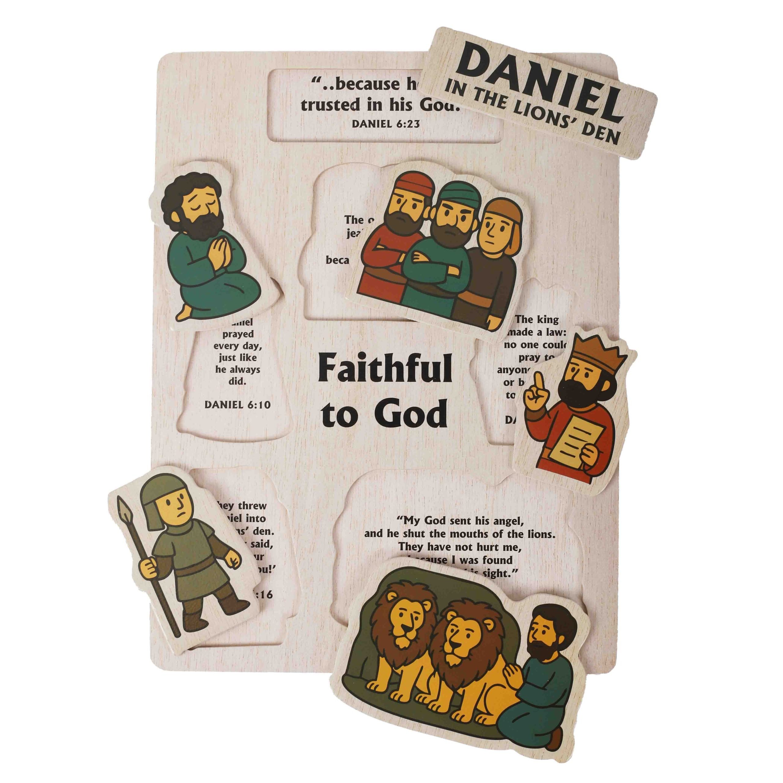 Wooden Puzzle - Daniel in the Lions' Den - Image 4