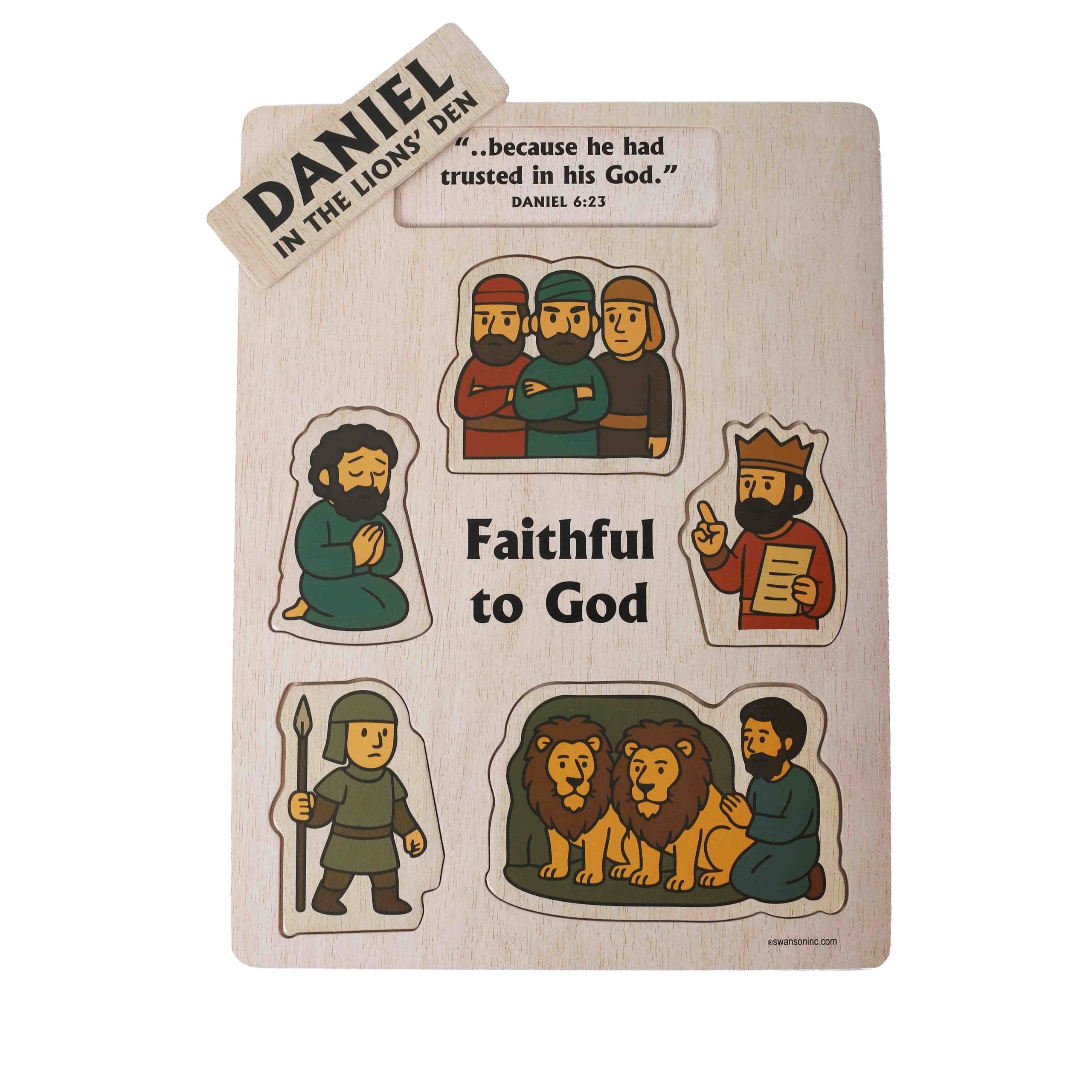 Wooden Puzzle - Daniel in the Lions' Den
