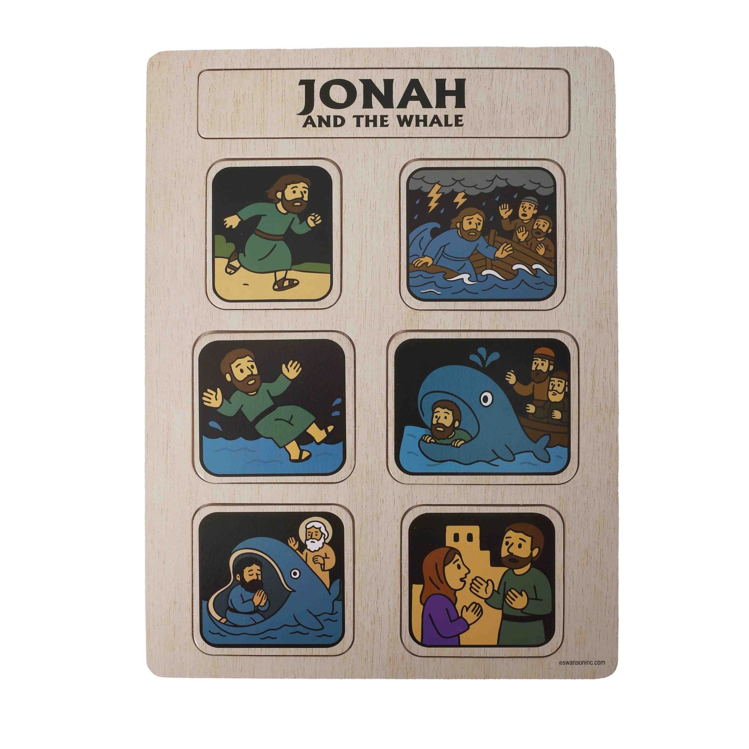 Wooden Puzzle - Jonah and the Whale - Image 2