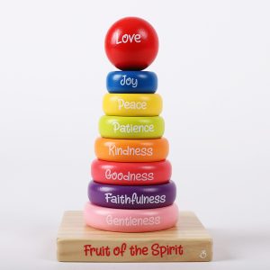 Wooden Puzzle – Stacking Rings – Fruit of the Spirit