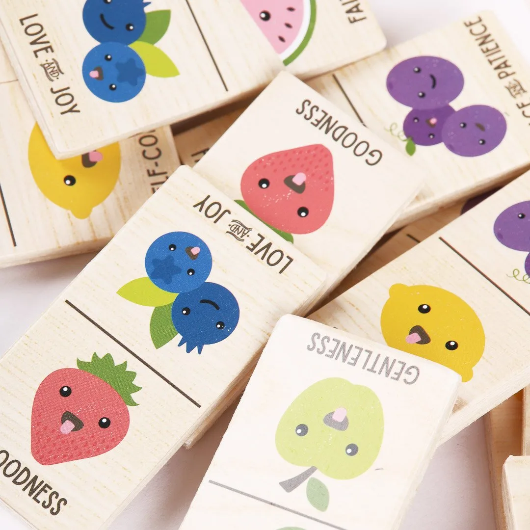 Wooden Domino's Fruit Of The Spirit- Swanson Christian Products