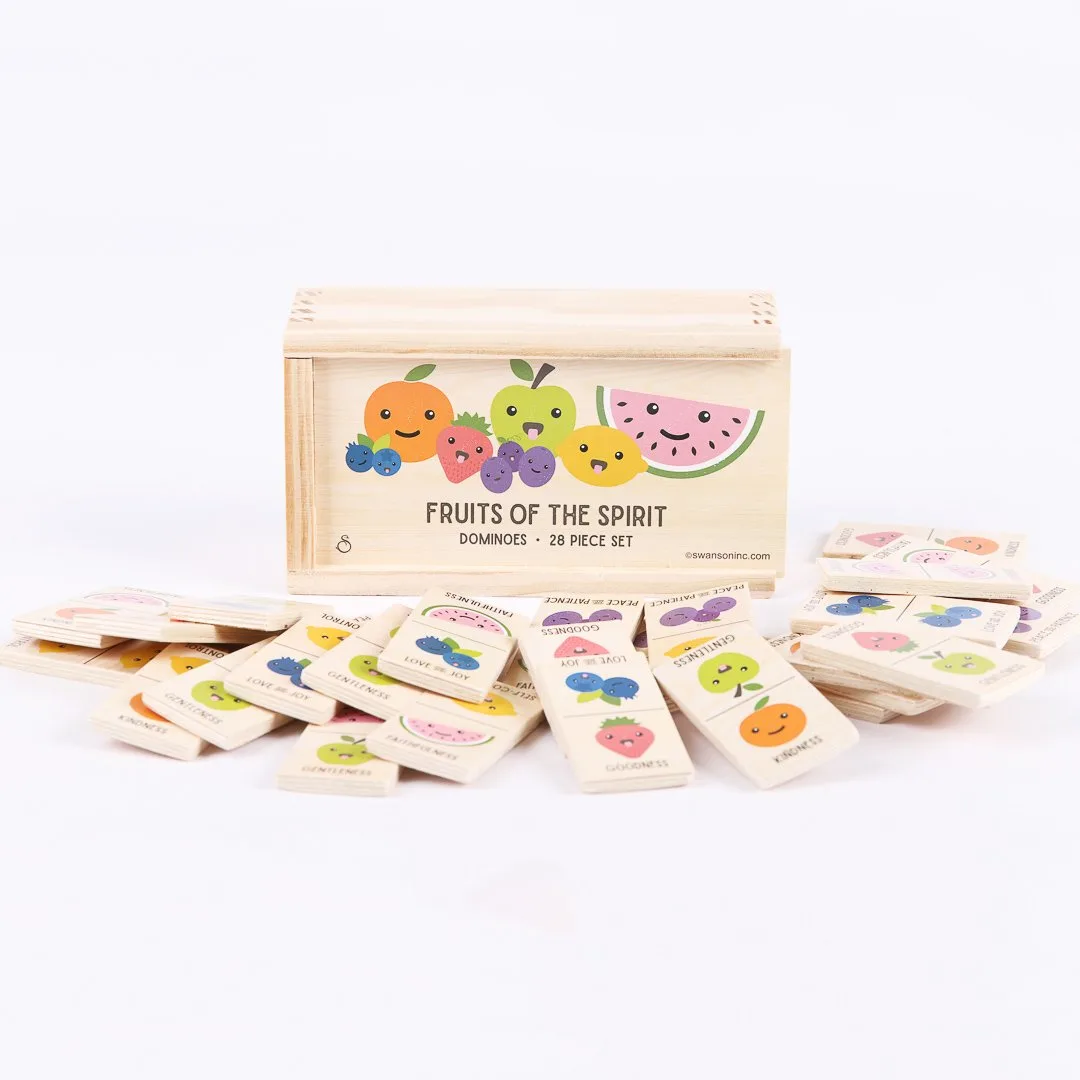 Wooden Domino's Fruit Of The Spirit- Swanson Christian Products
