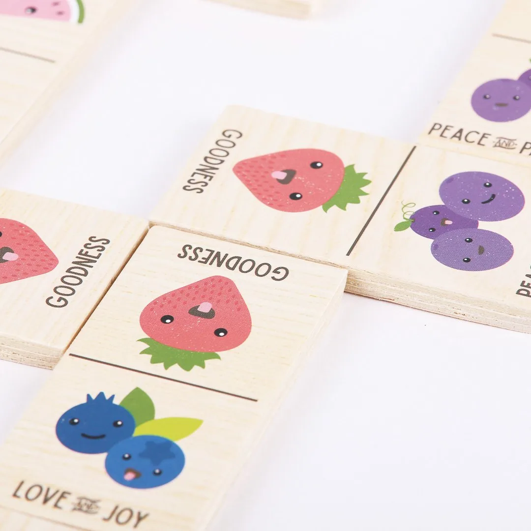 Wooden Domino's Fruit Of The Spirit- Swanson Christian Products