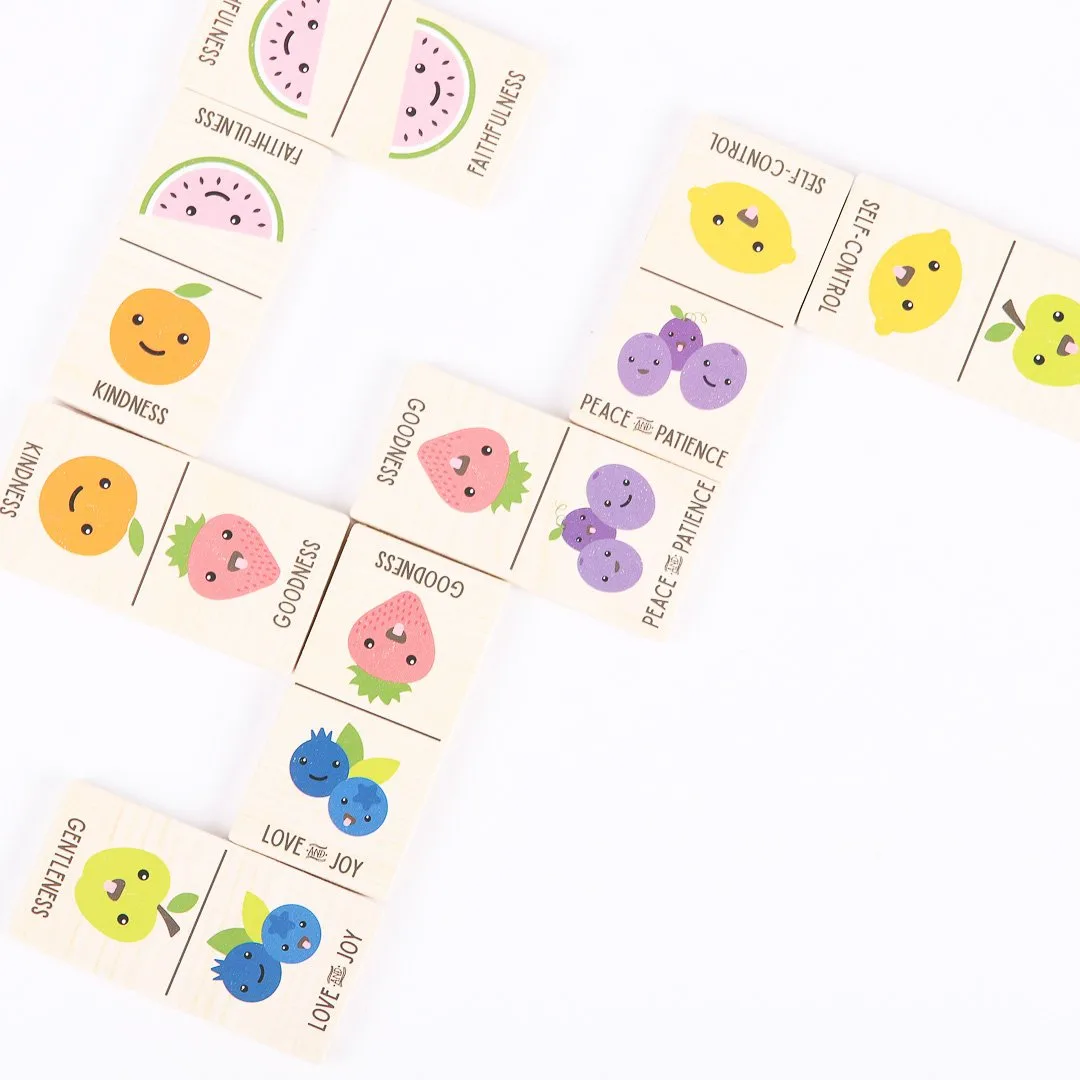 Wooden Domino's Fruit Of The Spirit- Swanson Christian Products