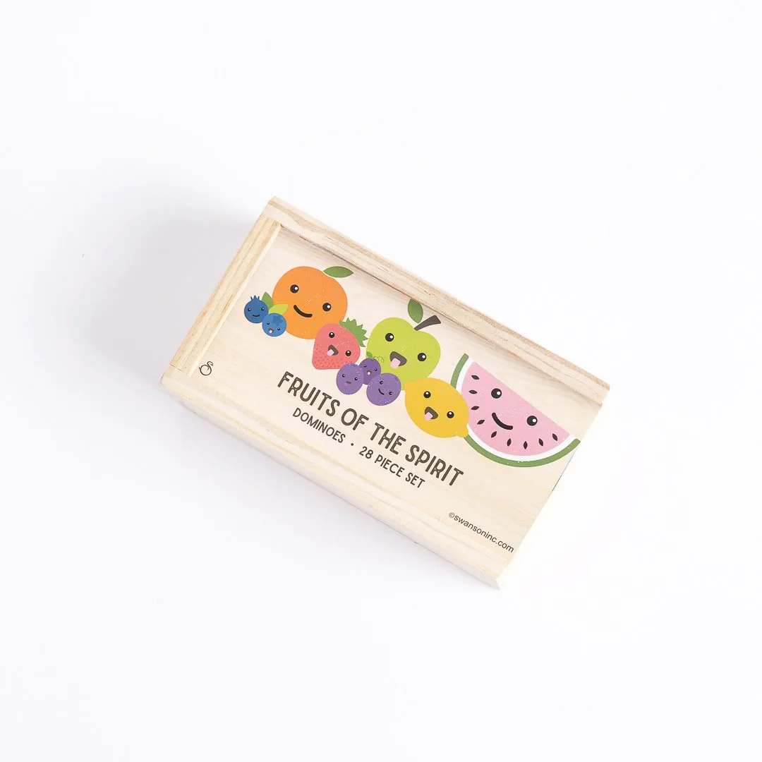 Wooden Domino's Fruit Of The Spirit- Swanson Christian Products