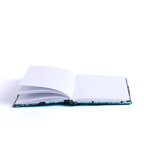 Dream big sequin journal notebook- diary- turquoise with rose gold- Swanson Christian Products