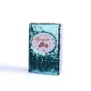 Dream big sequin journal notebook- diary- turquoise with rose gold- Swanson Christian Products