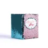 Dream big sequin journal notebook- diary- turquoise with rose gold- Swanson Christian Products