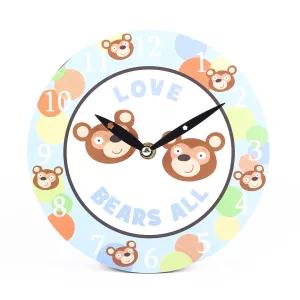 Wall Clock Love Bears All 8 Inch