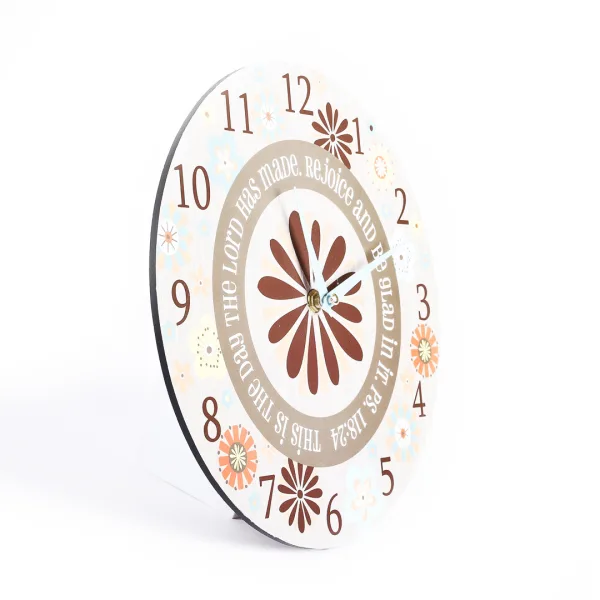 Wall Clock Rejoice And Be Glad- Swanson Christian Products