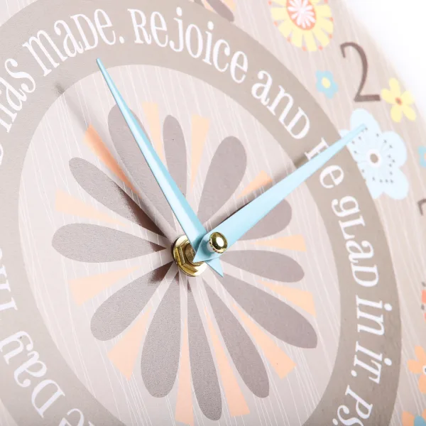 Wall Clock Rejoice And Be Glad- Swanson Christian Products