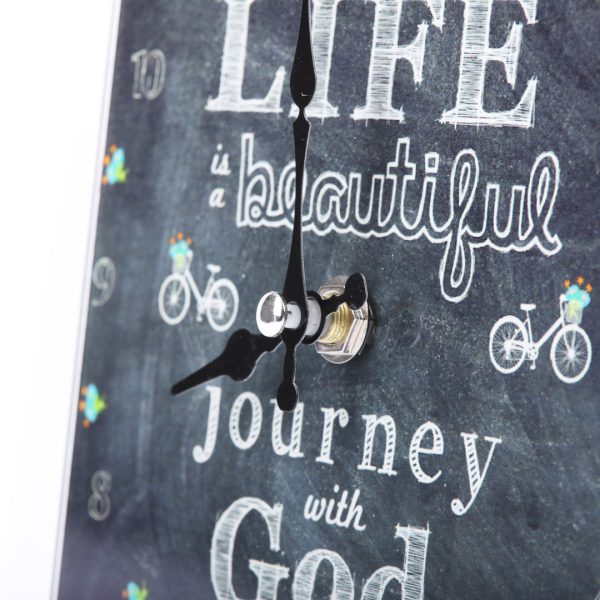 Glass Table Top Clock - Beautiful Journey | Swanson Christian Products