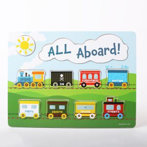 Wooden Puzzle  – Chunky Pieces – Plan of Salvation Train