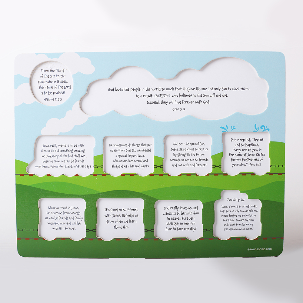 Wooden Puzzle - Chunky Pieces - Plan of Salvation Train - Image 3