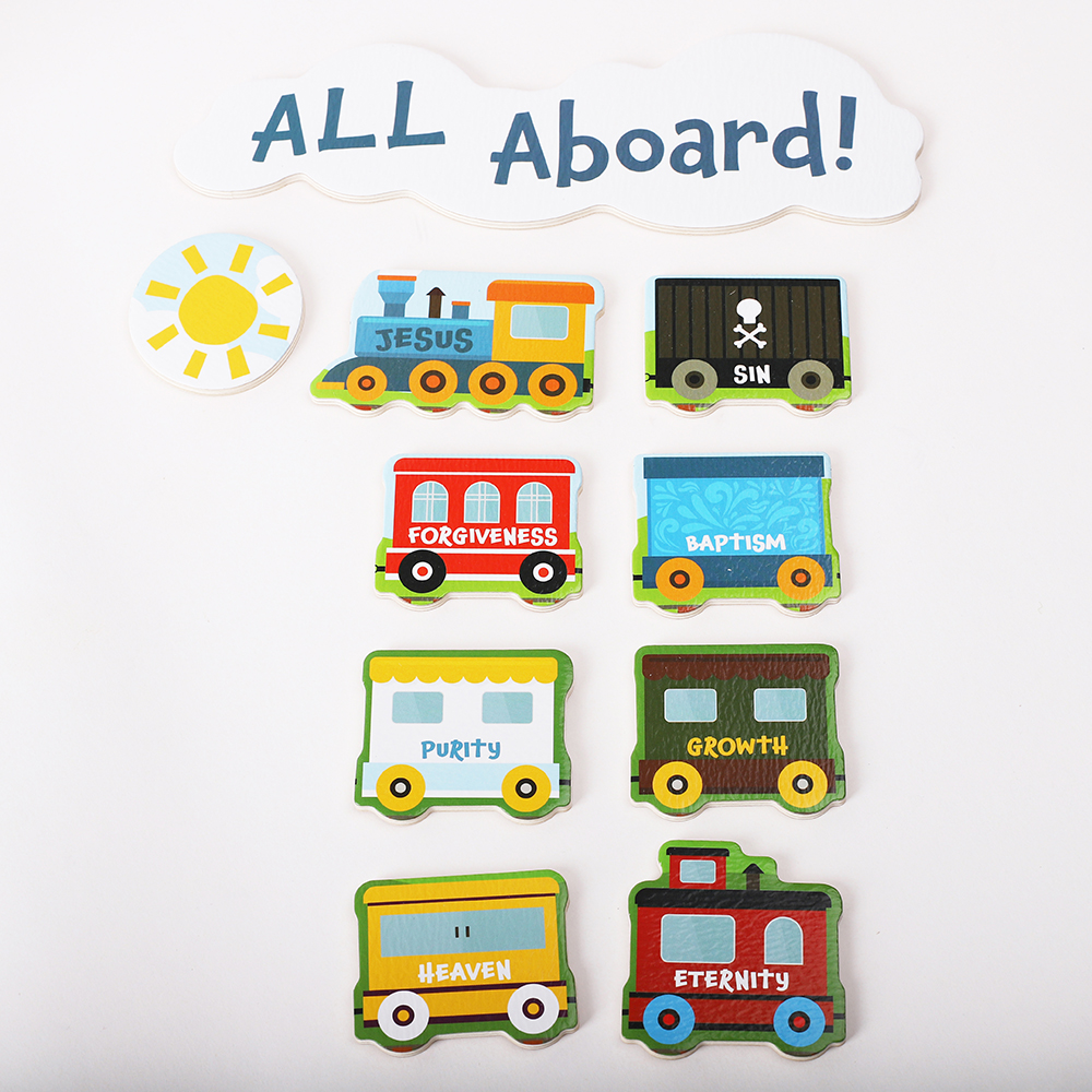 Wooden Puzzle - Chunky Pieces - Plan of Salvation Train - Image 2
