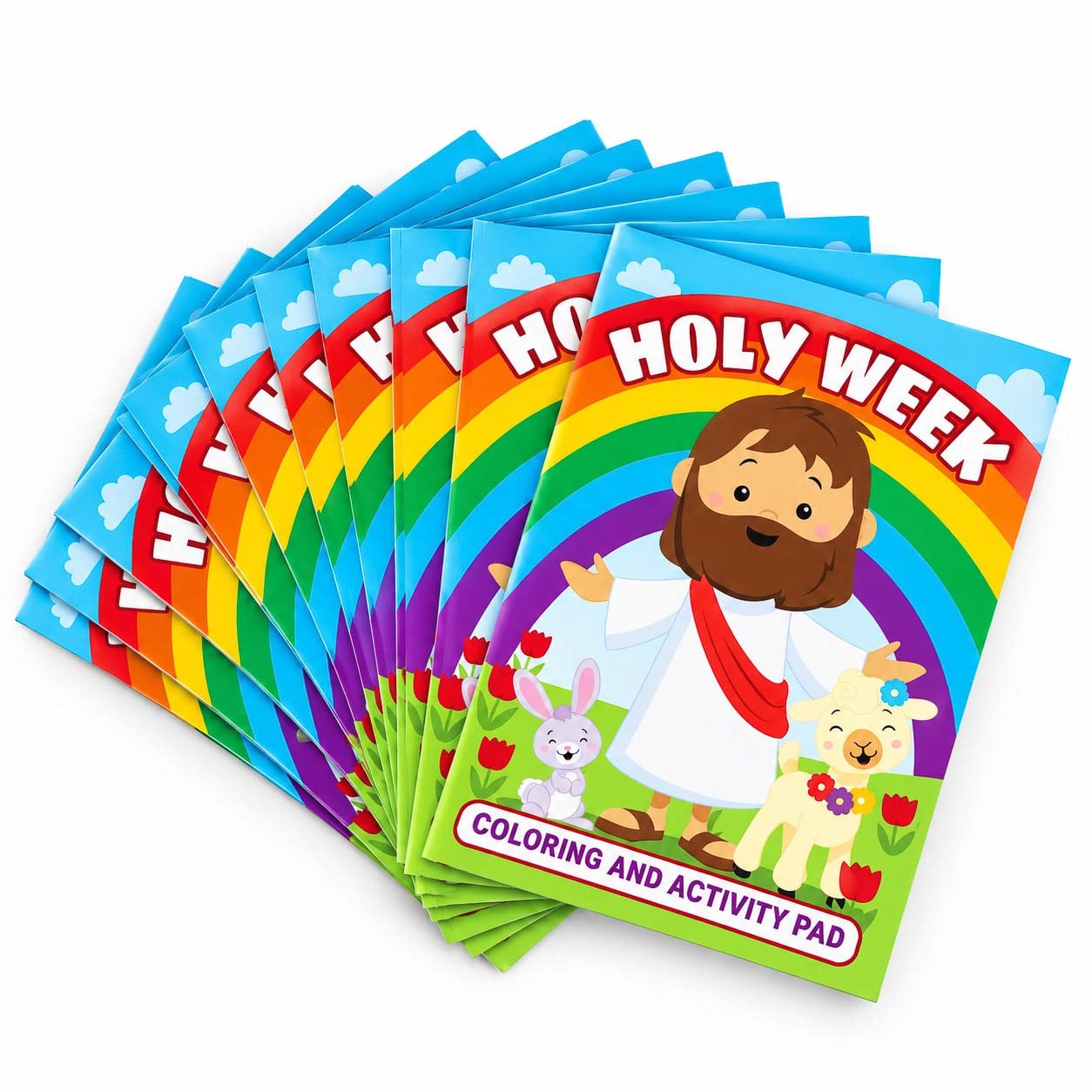 Holy Week Activity Pad - Coloring, Mazes and Word Search - Pack of 24