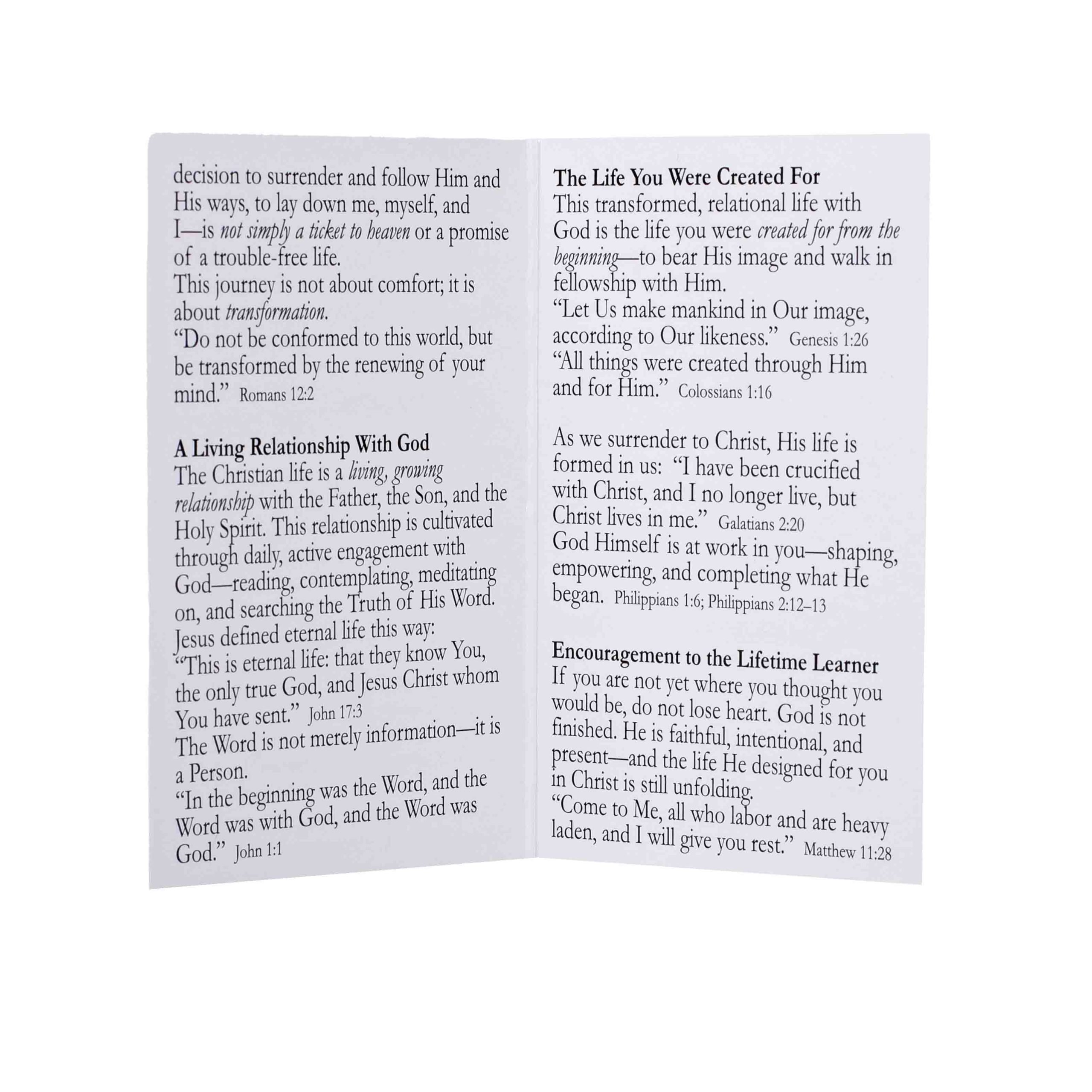 Not Finished Yet Gospel Tract - Pocket Outreach Cards Pk50 - with Prayer of Salvation - Image 2