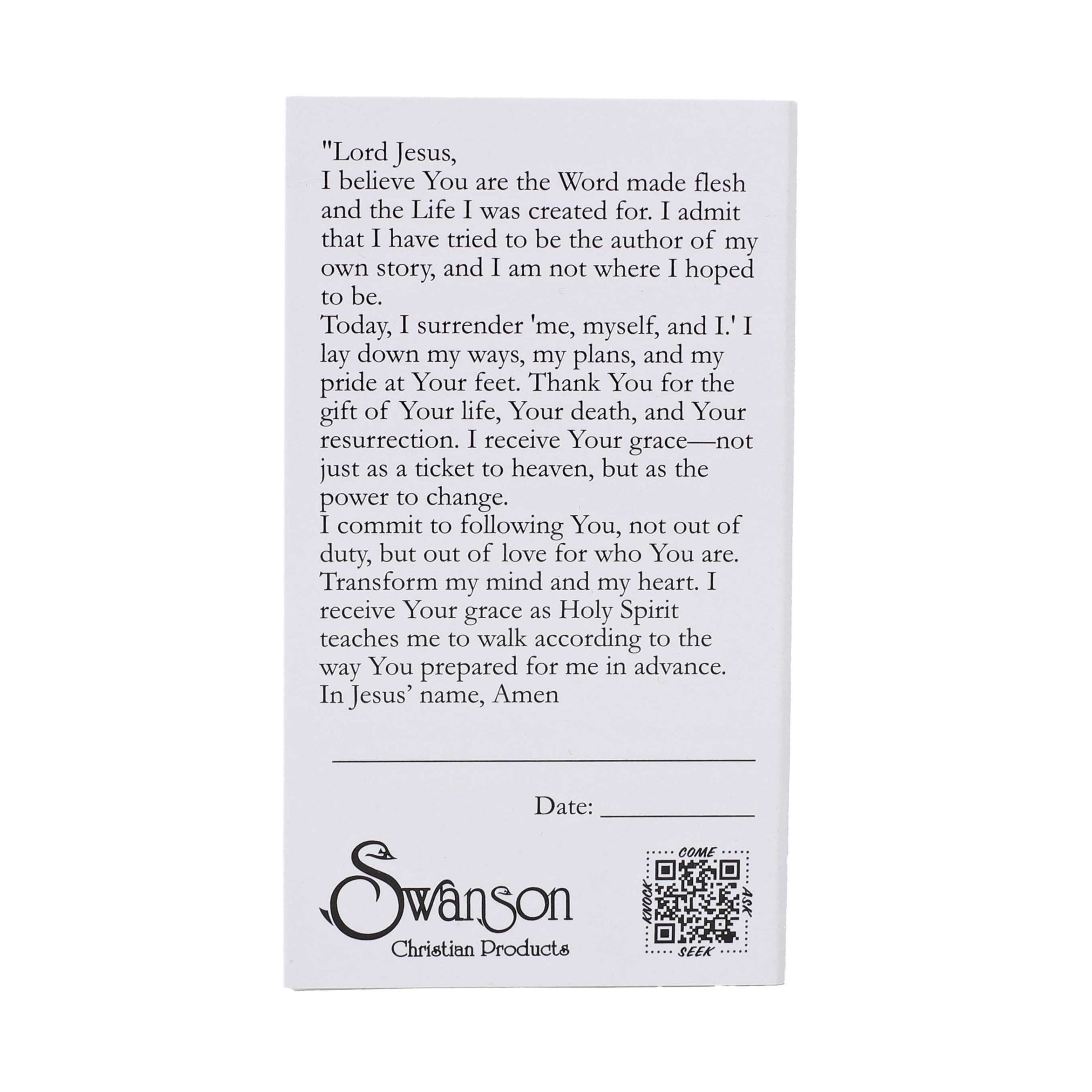 Not Finished Yet Gospel Tract - Pocket Outreach Cards Pk50 - with Prayer of Salvation - Image 3