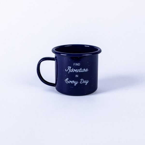 12OZ COBALT CAMPFIRE MUG "Explore"- Blue- Swanson Christian Products
