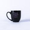 matte black coffee mug with a beautiful soft purple interior - Swanson Christian Products