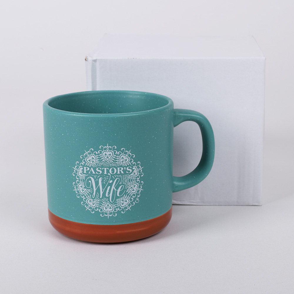 Mug Pastor's Wife 13 oz Light Aqua - Image 5