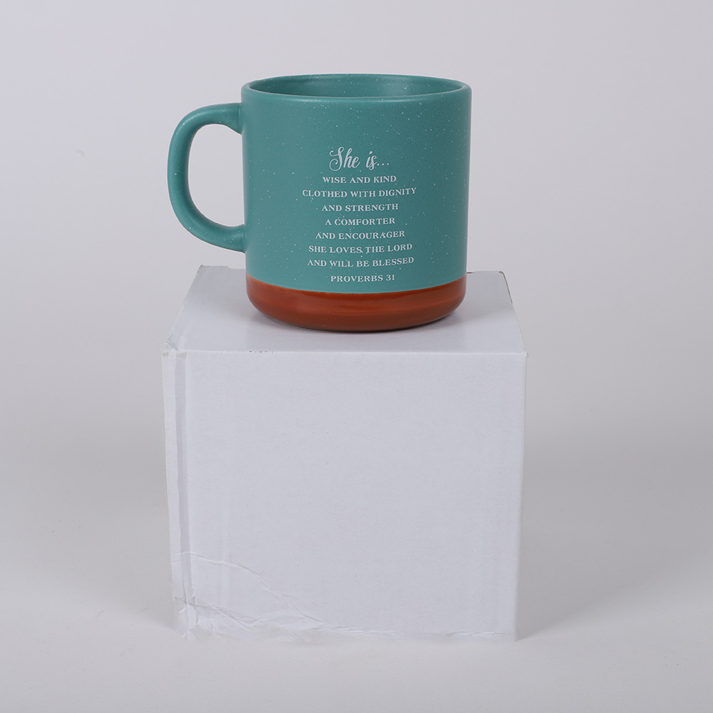 Mug Pastor's Wife 13 oz Light Aqua - Image 6