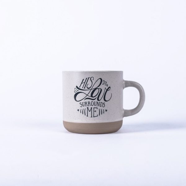 Two latte mug with different design on it