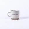 Two latte mug with different design on it