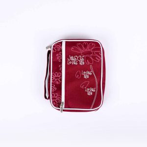Canvas Bible Cover Jesus Loves – Medium