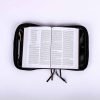 Bible Cover Canvas Black Plain S | Swanson Christian Products