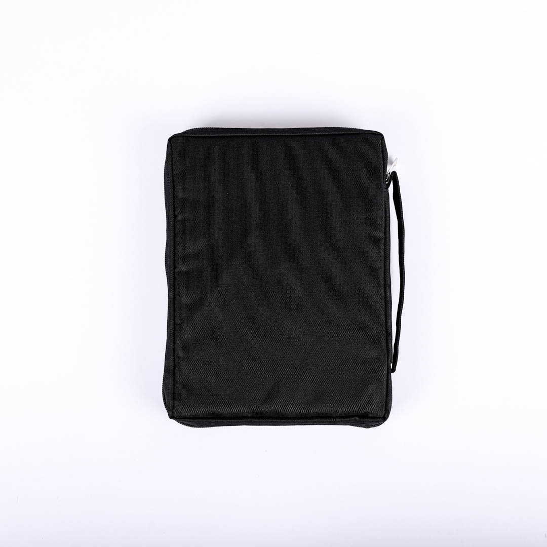 Bible Cover Canvas Black Plain L | Swanson Christian Products
