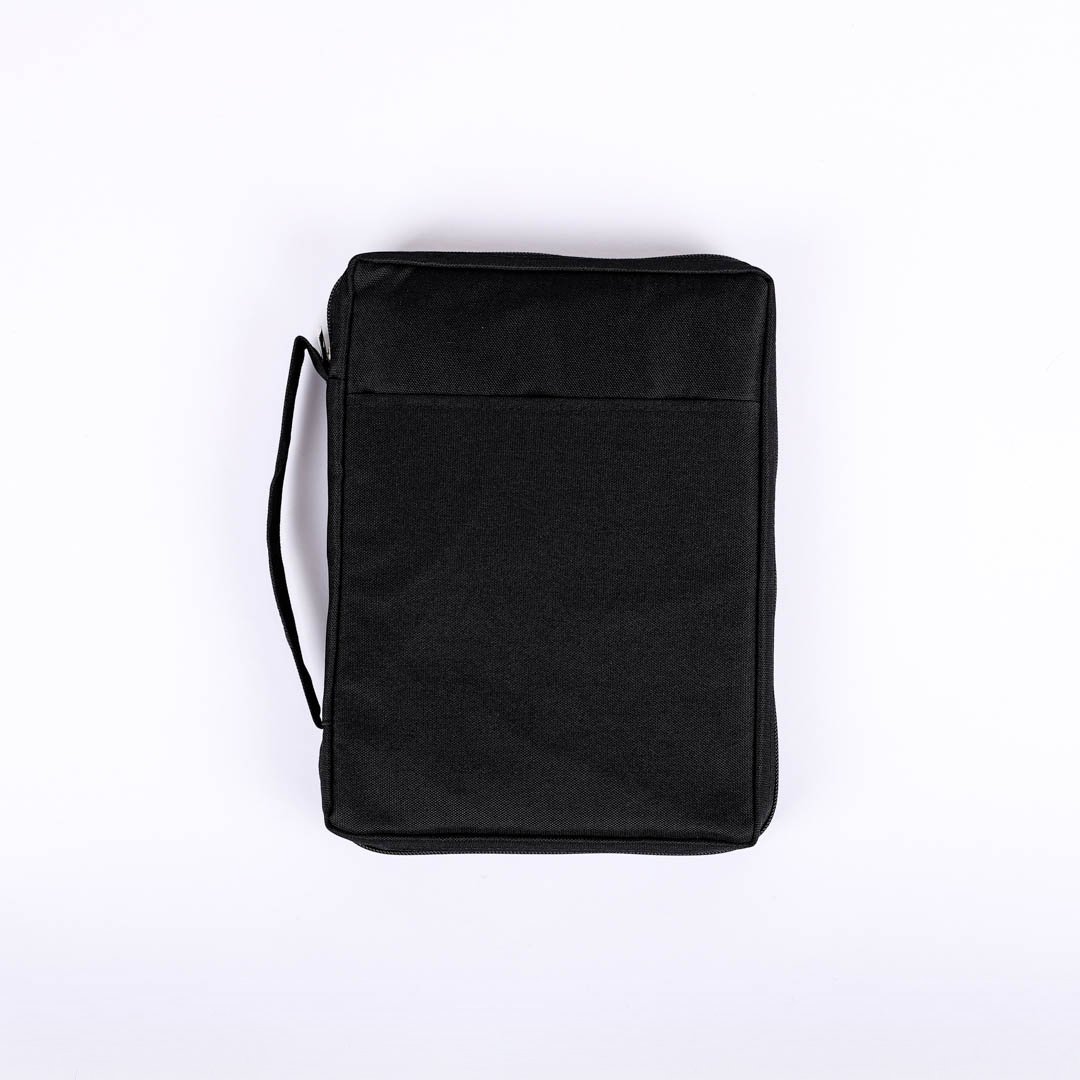 Bible Cover Canvas Black Plain Xl | Swanson Christian Products