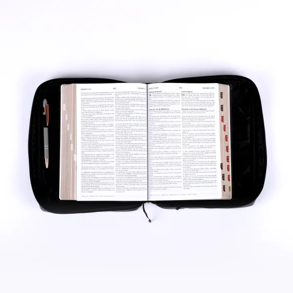 Bible Cover Imitation Leather Plain Xxl with fish symbol of Christianity - Swanson Christian Products