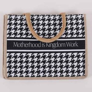 Woven Canvas Tote –  Motherhood is Kingdom Work