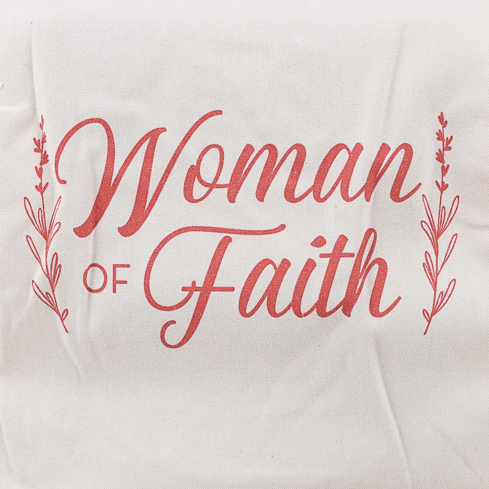 Classic Cotton Tote - Woman of Faith - Image 3