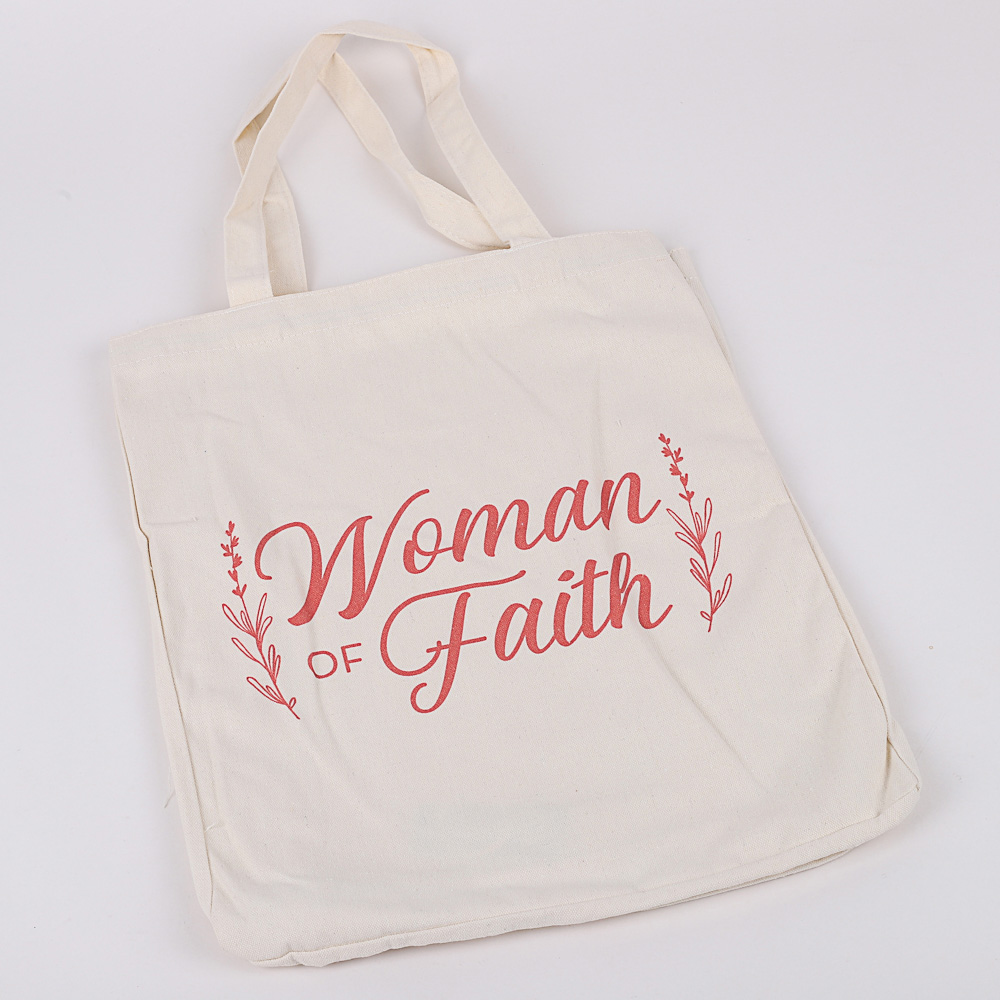 Classic Cotton Tote - Woman of Faith - Image 2